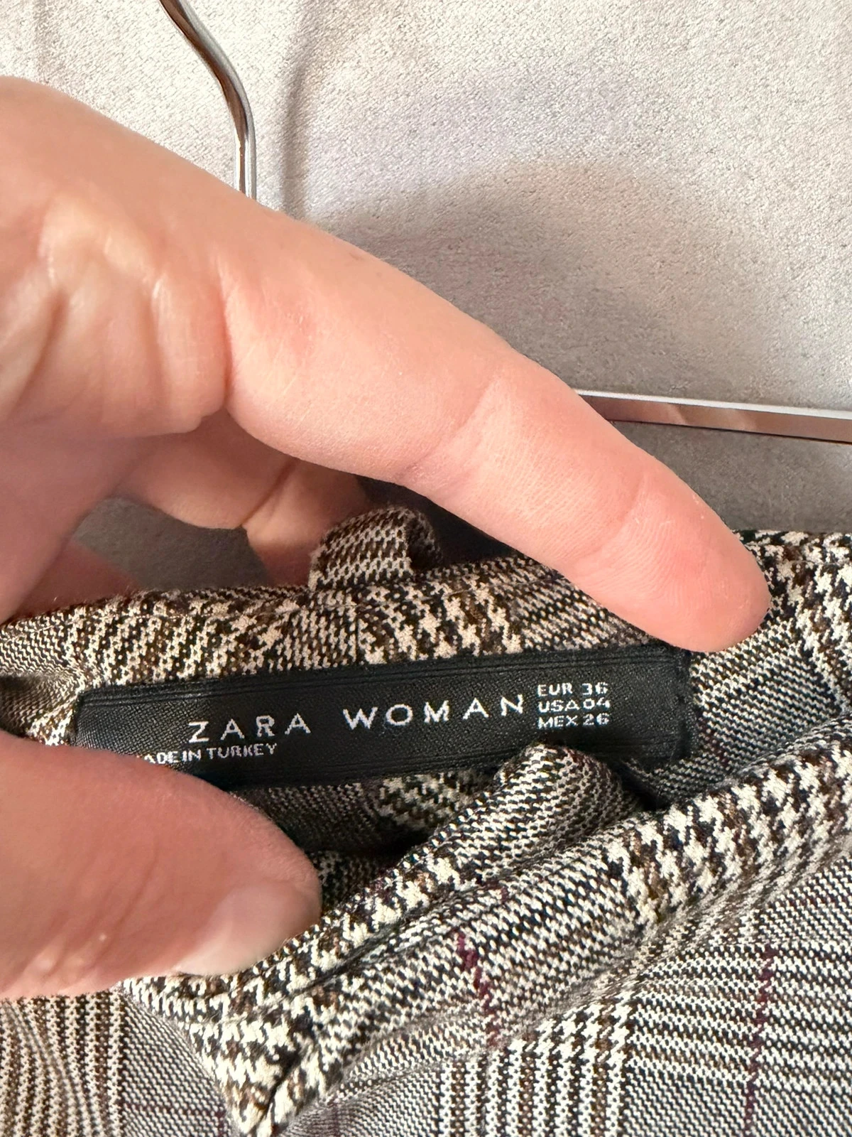 Zara geruite broek maat 36 – photo 3